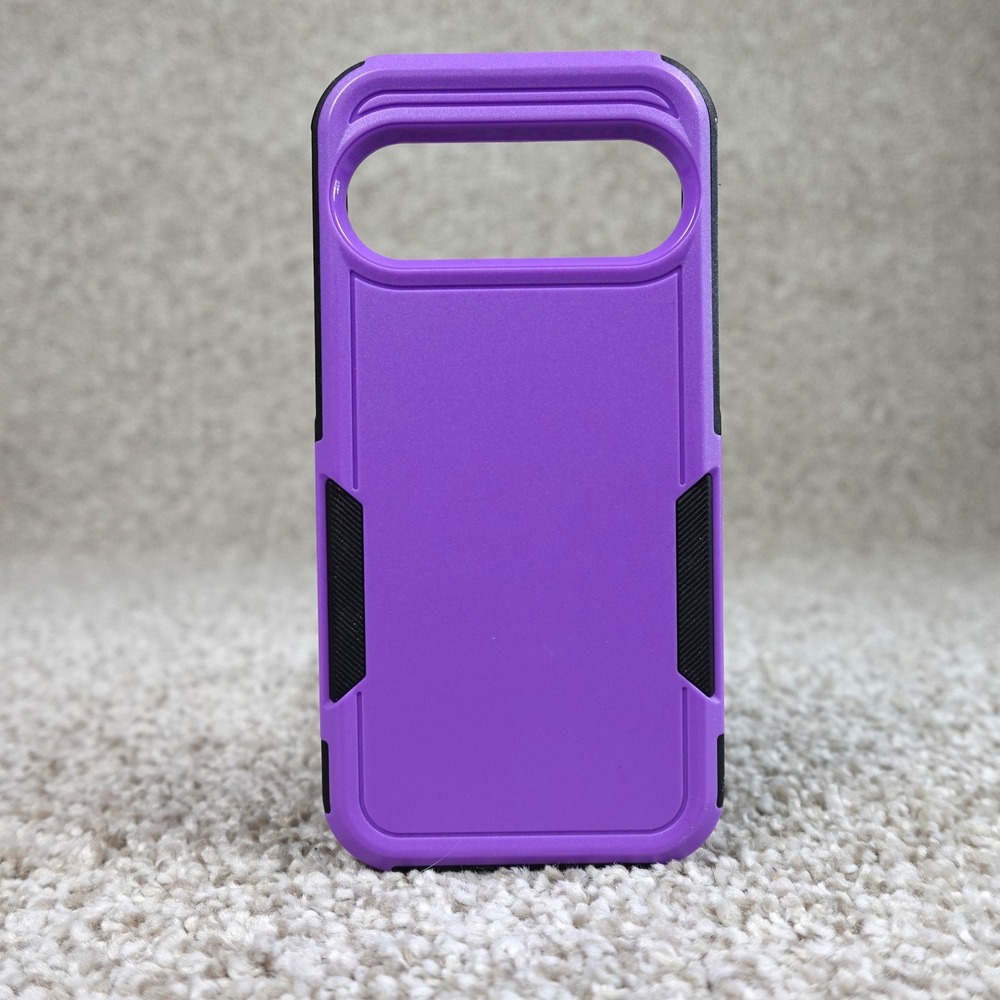 Purple Rugged Dual Layer Case for Google Pixel 9 and Pixel 9 Pro Cover